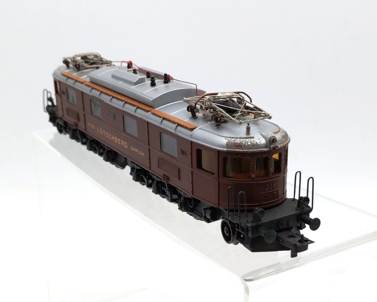 Roxy 000146 HO Scale Bern Lötschberg Simplon Railway BLS Ae 6/8 Locomotive #205 EX/Box