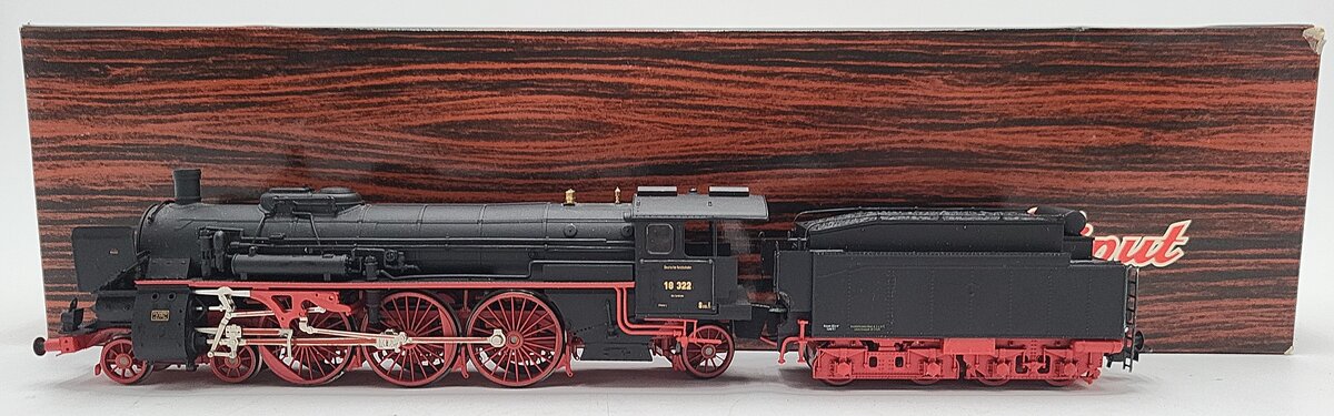 Liliput 1802 HO Scale BR 4-6-2 Steam Engine Locomotive & Tender #18 322 EX/Box
