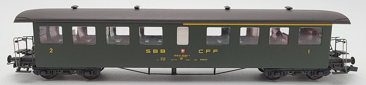 Rocco 44730 HO Scale SBB 1st & 2nd Class Passenger Car EX/Box