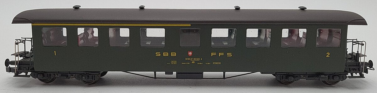 Rocco 44730 HO Scale SBB 1st & 2nd Class Passenger Car EX/Box