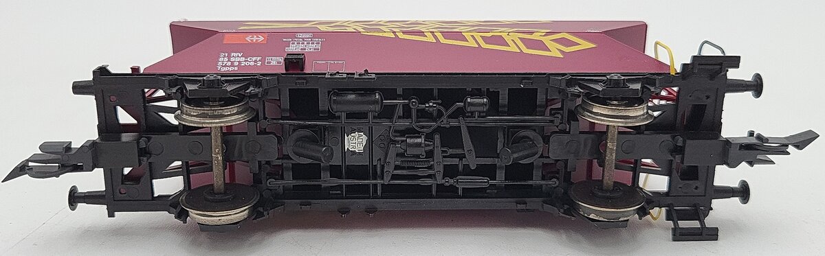 Roco 46389 HO Scale SBB Silo Wagon with Brakeman's Platform EX/Box