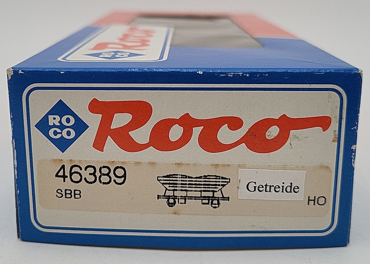 Roco 46389 HO Scale SBB Silo Wagon with Brakeman's Platform EX/Box