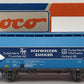 Roco 46393 HO Scale SBB Zucker Covered Hopper Car EX/Box
