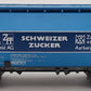 Roco 46393 HO Scale SBB Zucker Covered Hopper Car EX/Box