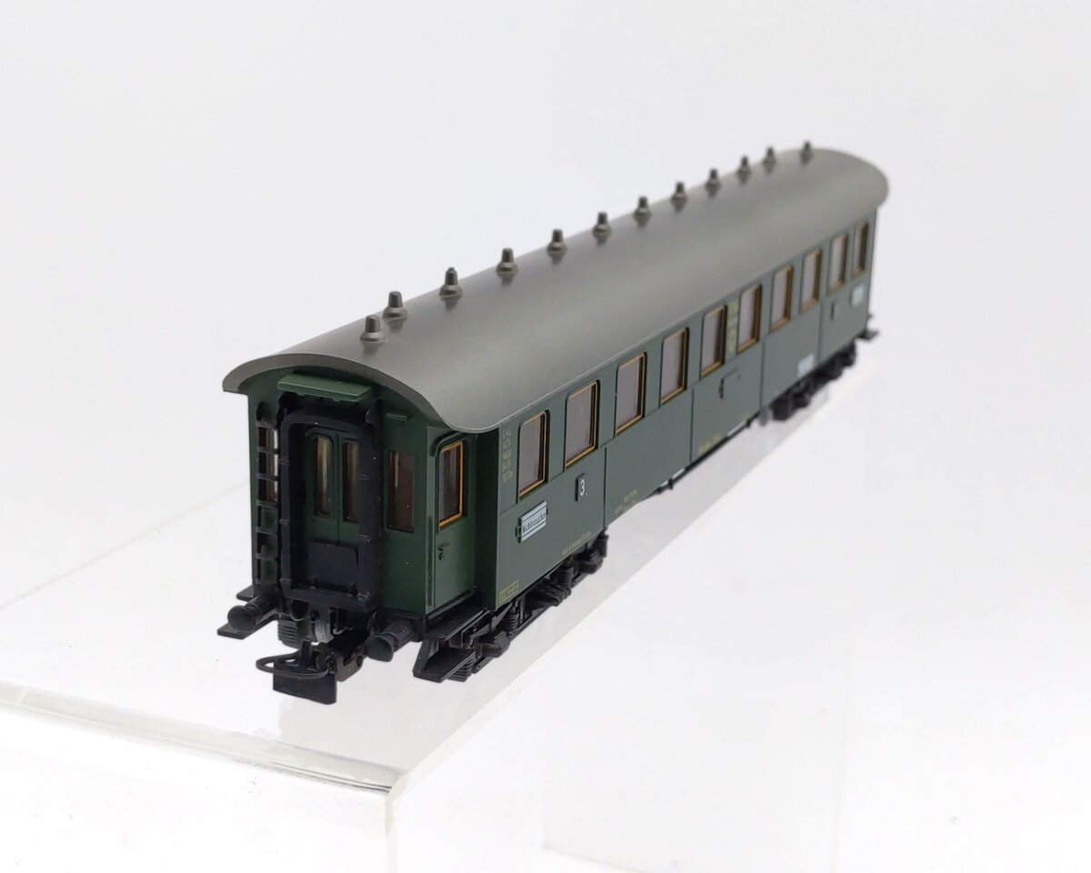Marklin 4136 HO German Federal Railroad (DB) 3rd Class AB4ü Bay Car #17944 VG/Box