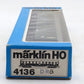 Marklin 4136 HO German Federal Railroad (DB) 3rd Class AB4ü Bay Car #17944 VG/Box