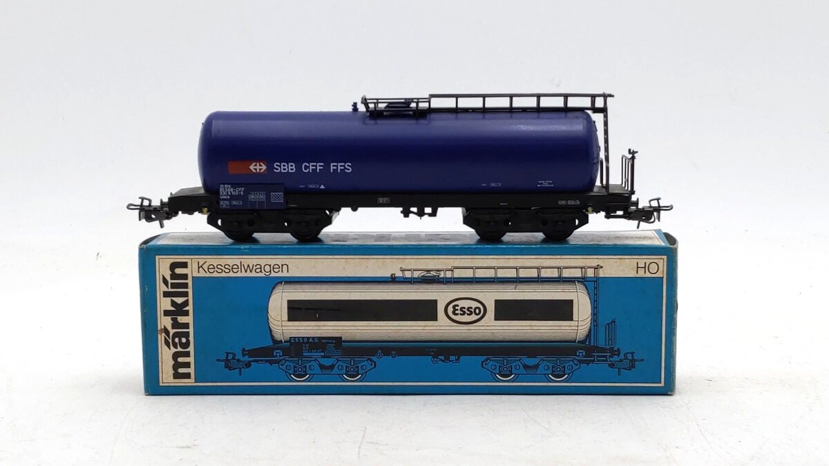 Marklin 4745 HO Scale Swiss Federal Railways Tank Car EX/Box
