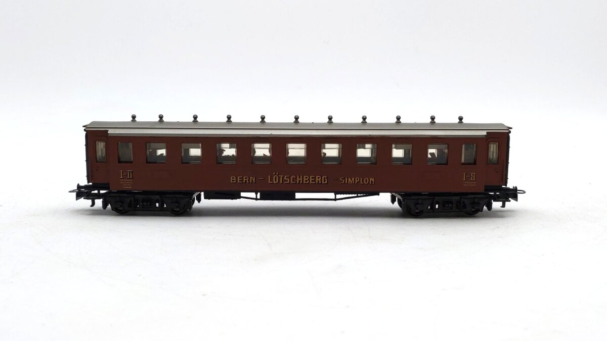 Marklin 4138 HO Scale Bern Lötschberg Simplon Railway BLS C4 Car Custom/Box
