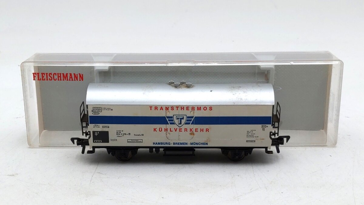Fleischmann 5340 HO Scale Deutsche Bundesbahn Transthermos Refrigerator Car EX/Box