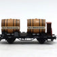 Marklin 4432 HO Scale Oberrh. Weininteressenten Flat Car w/Barrel Load VG