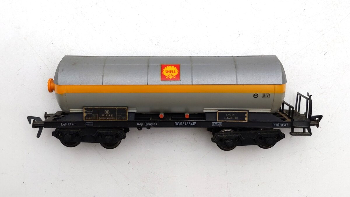 Fleischmann 5491 HO Scale Shell Oil Deutsche Bundesbahn Tank Car VG