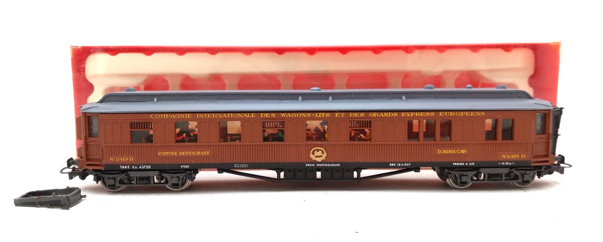 Rivarossi 2913 HO Scale Voiture Restaurant Dining Passenger Car #2419D EX/Box