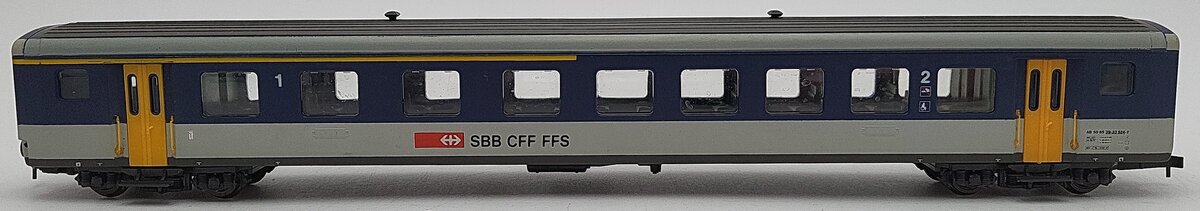 Roco 44338 HO Scale SBB 1st & 2nd Class Coach Car EX/Box