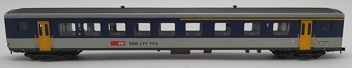 Roco 44338 HO Scale SBB 1st & 2nd Class Coach Car EX/Box