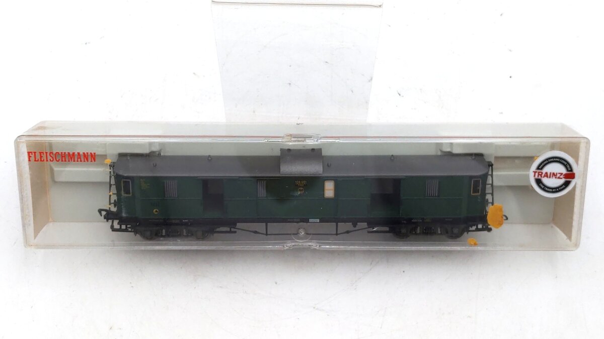 Fleischmann 5084 HO Scale Deutsche Reichsbahn DRG Baggage Car #108601 EX/Box