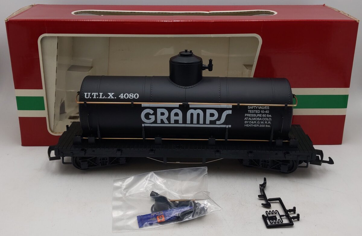 LGB 4080-Y02 G Scale UTLX Gramps Single Dome Tank Car EX/Box