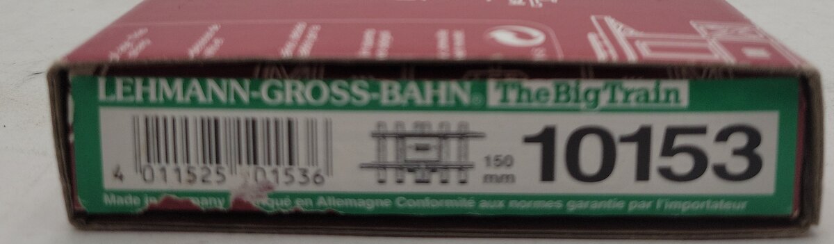 LGB 10153 Single Rail Insulated Track VG/Box