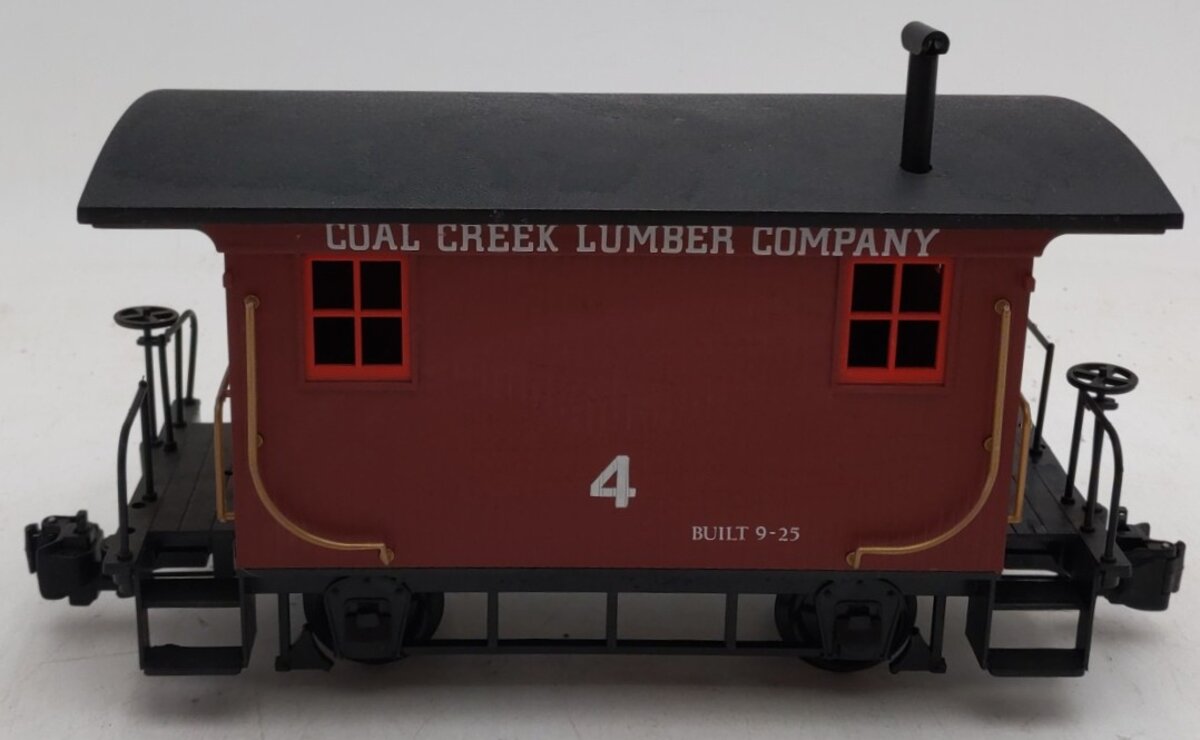 Bachmann 93141 Coal Creek Lumber 4 Wheel Logging Caboose EX