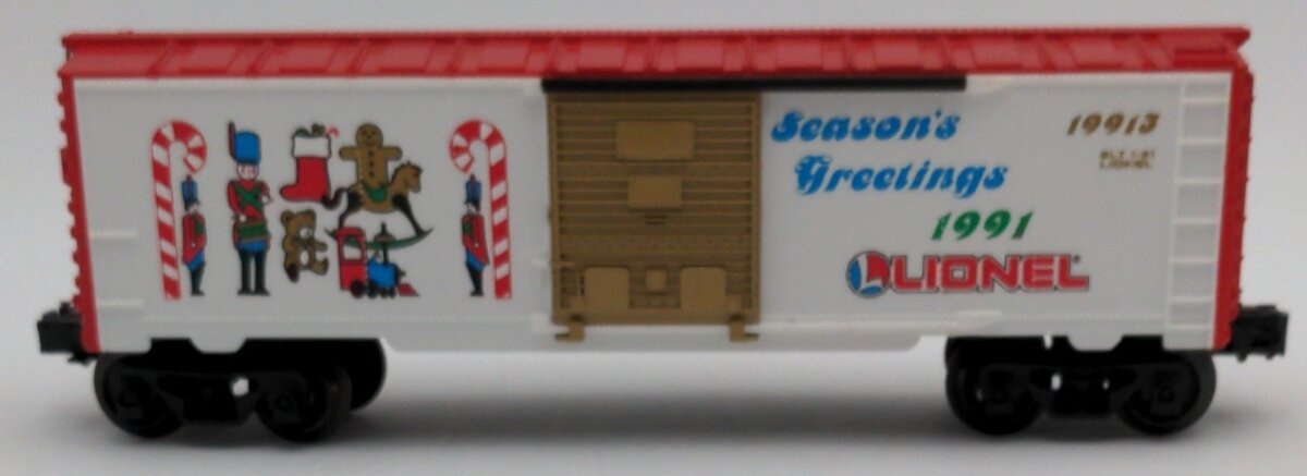 Lionel 6-19913 O Gauge Christmas 1991 Boxcar EX/Box