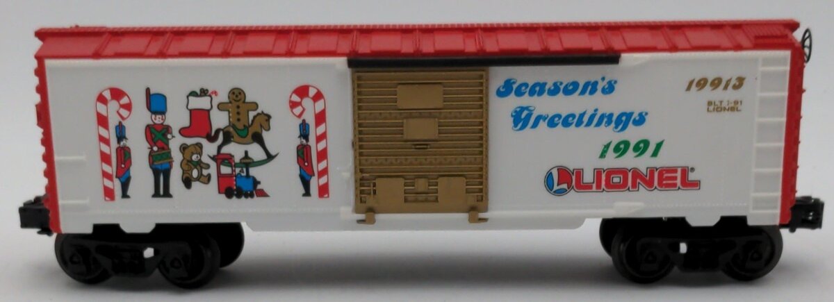Lionel 6-19913 O Gauge Christmas 1991 Boxcar EX/Box