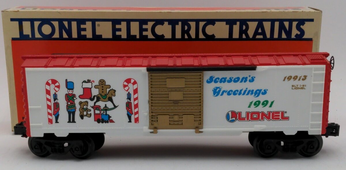 Lionel 6-19913 O Gauge Christmas 1991 Boxcar EX/Box