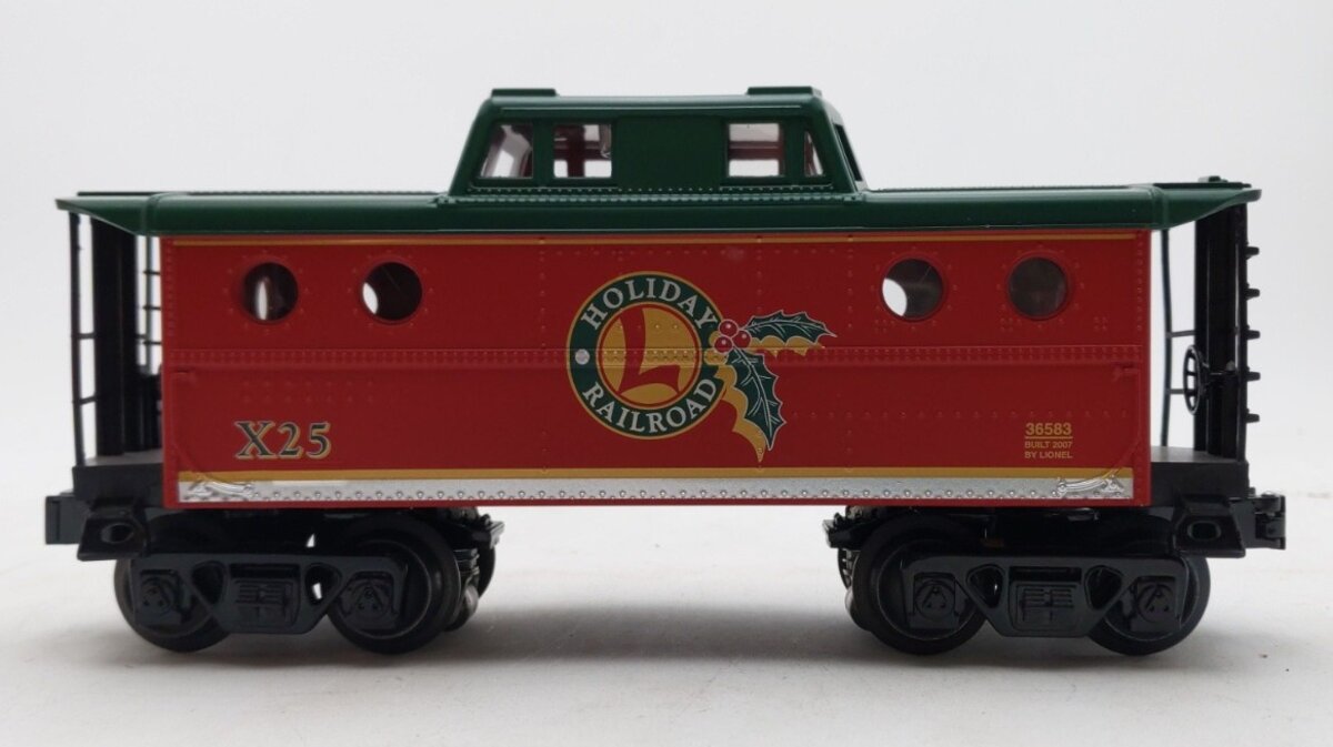 Lionel 6-36583 O Gauge Christmas Porthole Caboose #25 LN/Box
