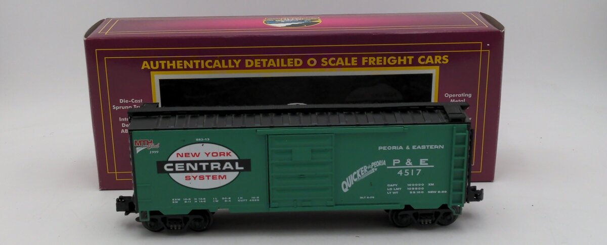 MTH 20-93024 O Gauge New York Central MTHRRC-1999 Box Car #4517 VG/Box