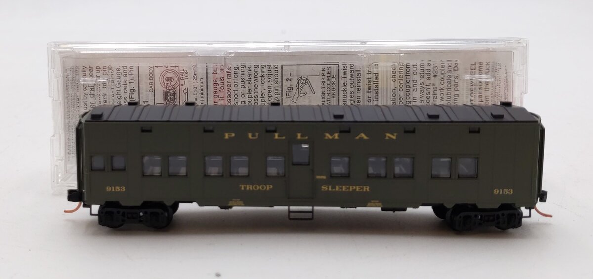 Micro-Trains 11600012 N Pullman 50' Standard Boxcar Troop Sleeper #9153 NIB