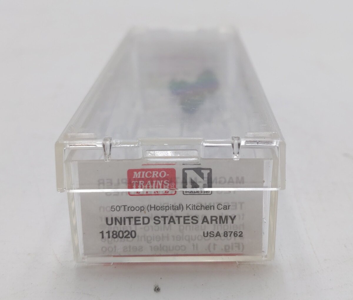 Micro-Trains 11800020 N United States Army 50' Troop Hospital Kitchen Car #8762 NIB