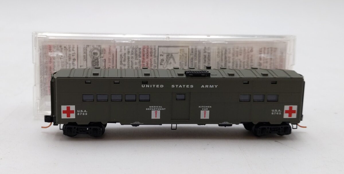 Micro-Trains 11800020 N United States Army 50' Troop Hospital Kitchen Car #8762 NIB