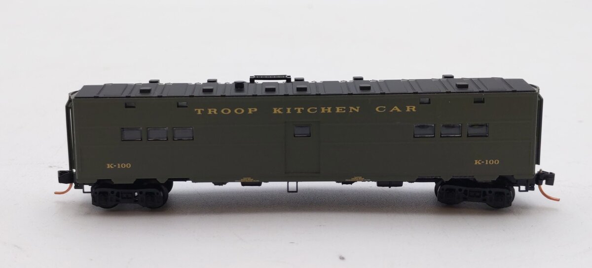 Micro-Trains 11800010 N Scale United States Army 50' Troop Kitchen Car #K-100 NIB