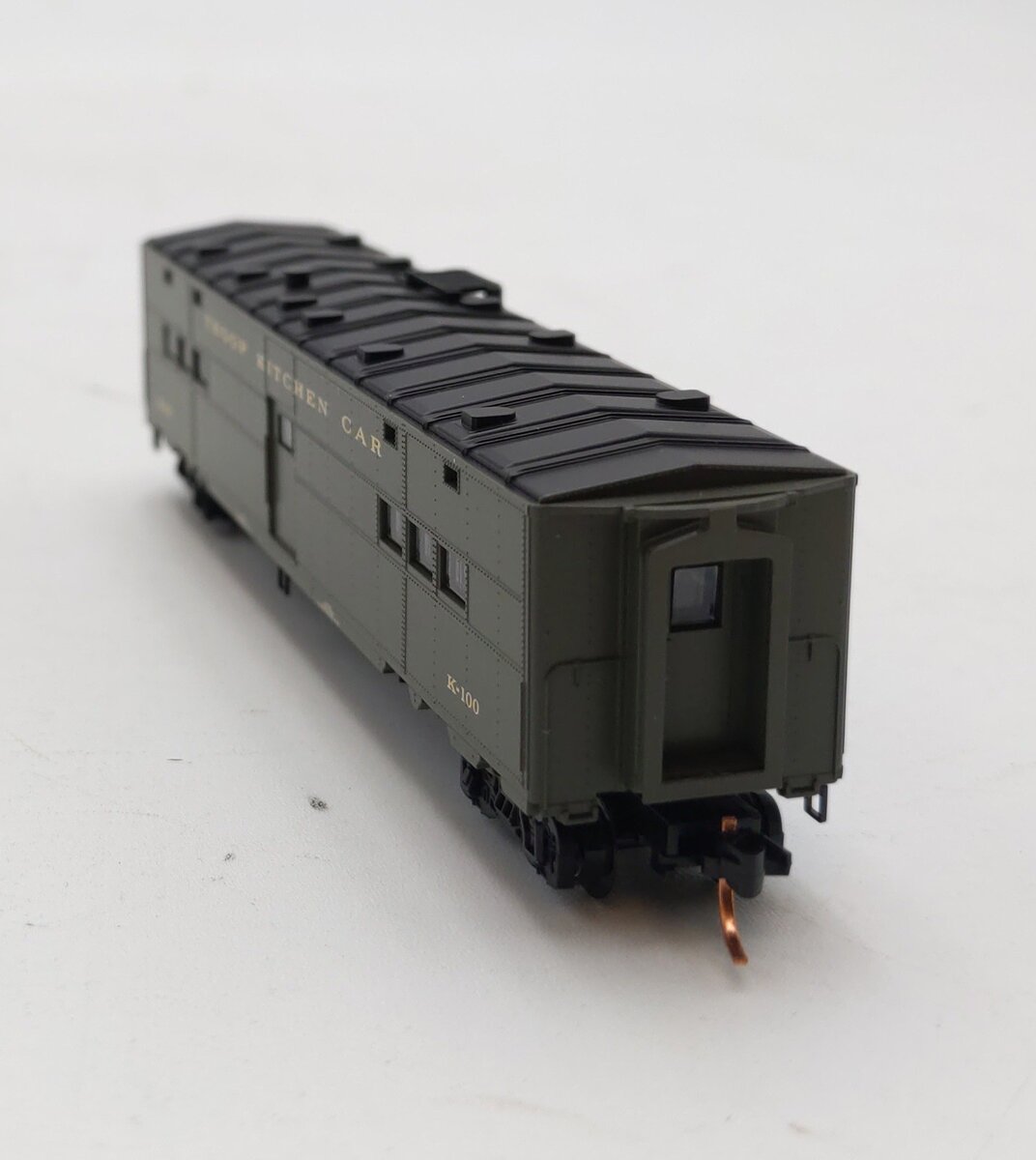 Micro-Trains 11800010 N Scale United States Army 50' Troop Kitchen Car #K-100 NIB