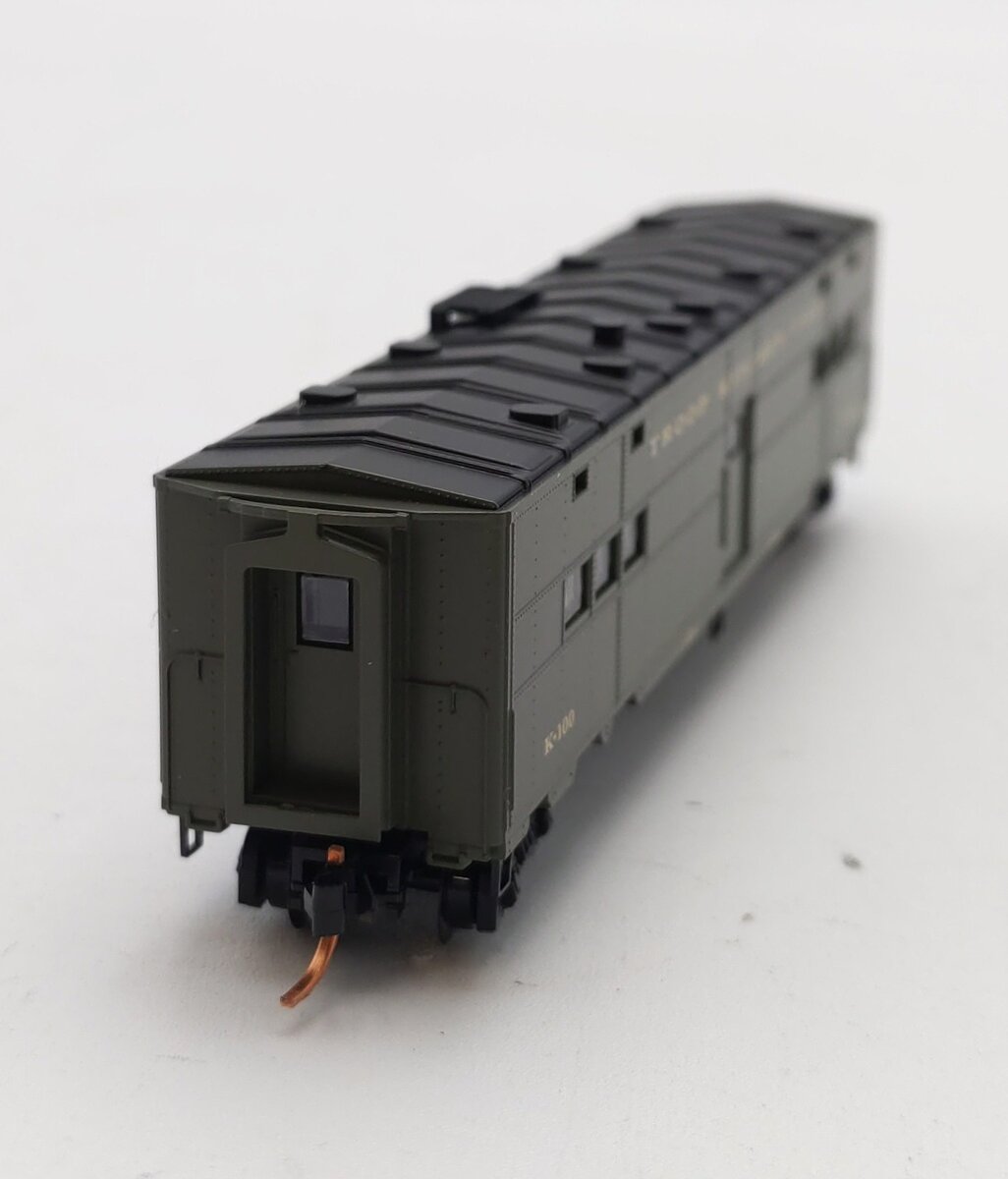 Micro-Trains 11800010 N Scale United States Army 50' Troop Kitchen Car #K-100 NIB