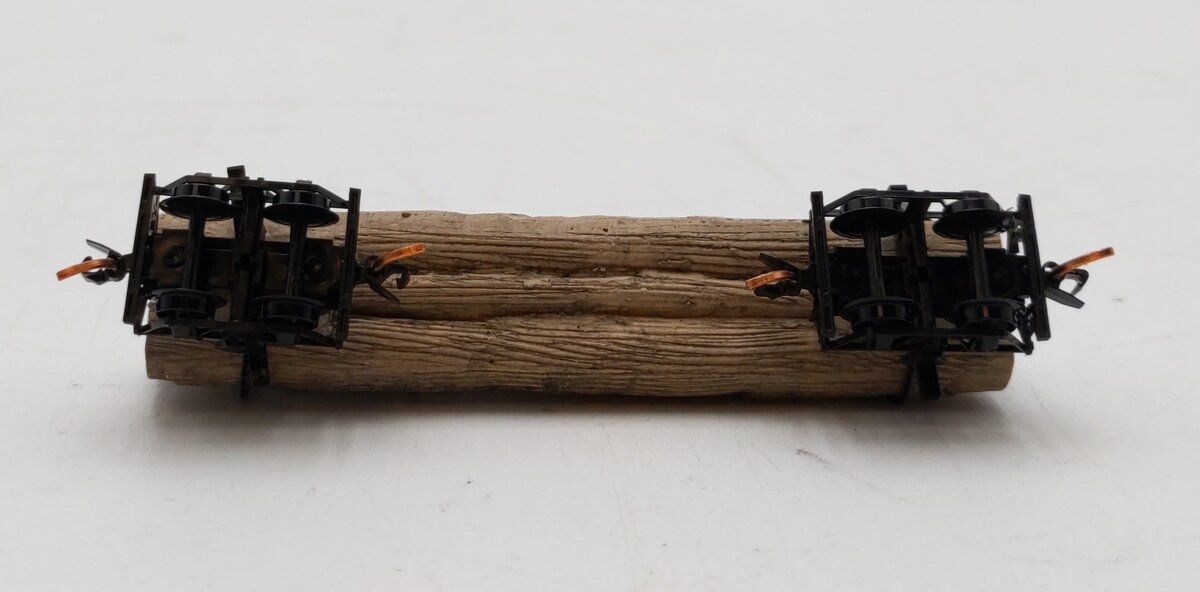 Micro-Trains 11300720 N Undecorated 40' Disconnect Log Car w/Load #2 NIB