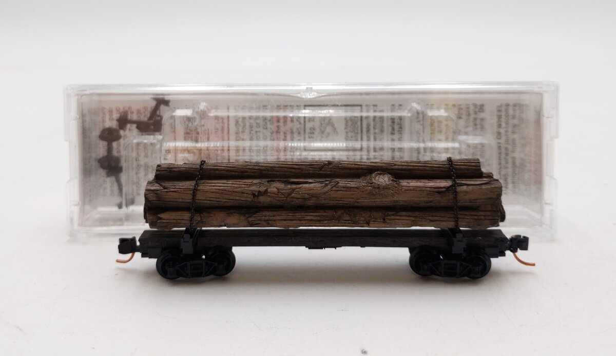 Micro-Trains 11300040 N 40' Skeleton Log Car w/ Log Load #6 NIB