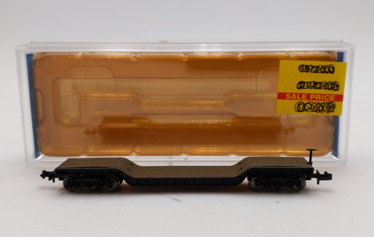 Bachmann 71399 N 52' Center-Depressed Flat Car with No Load NIB