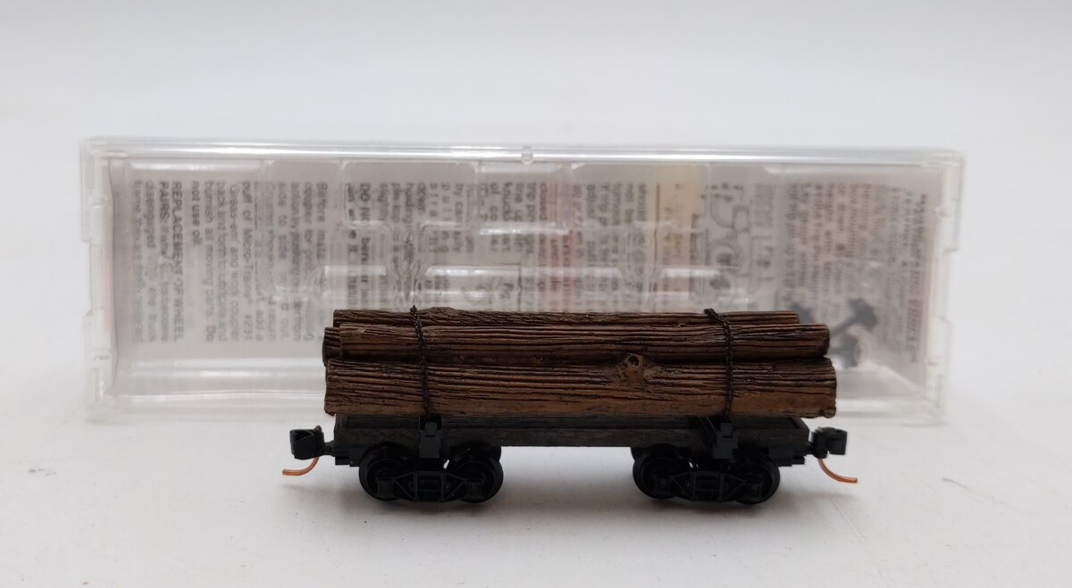 Micro-Trains 11300510 N Scale Undecorated 30' Skeleton Log Car w/Load #4 NIB