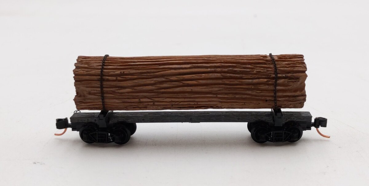 Micro-Trains 11300030 N Undecorated 40' Skeleton Log Car w/Load NIB