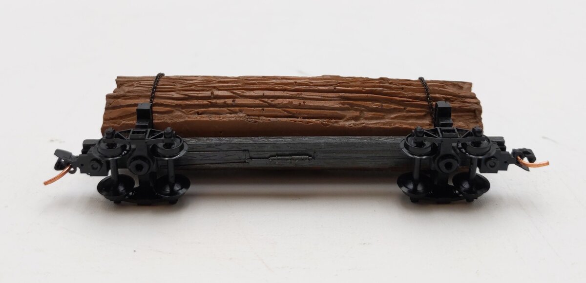 Micro-Trains 11300030 N Undecorated 40' Skeleton Log Car w/Load NIB