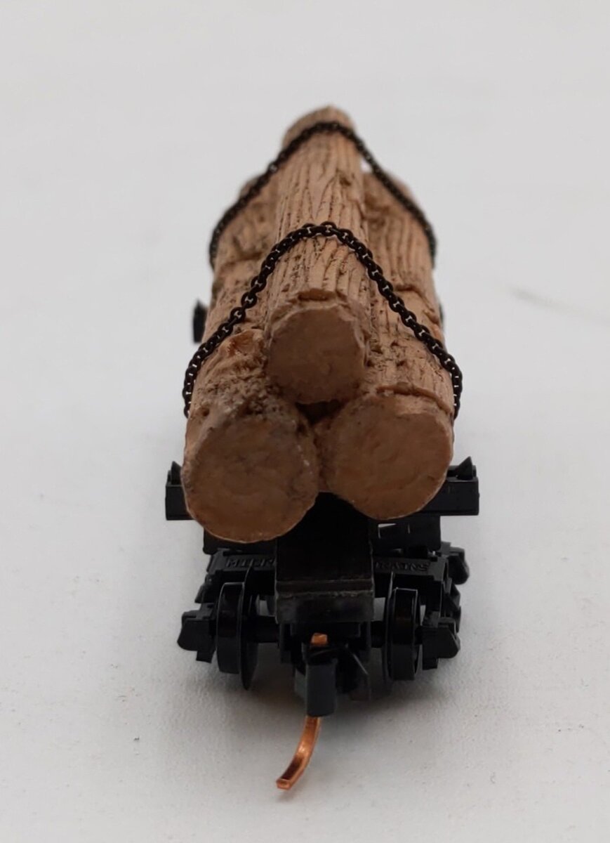 Micro-Trains 11300520 N Undecorated 30' Skeleton Log Car w/ Log Load NIB