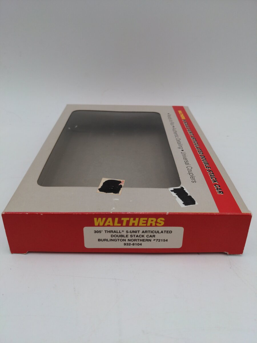 Walthers 932-8104 Burlington Northern Articulated Double Stack Car (Set of 5) LN/Box