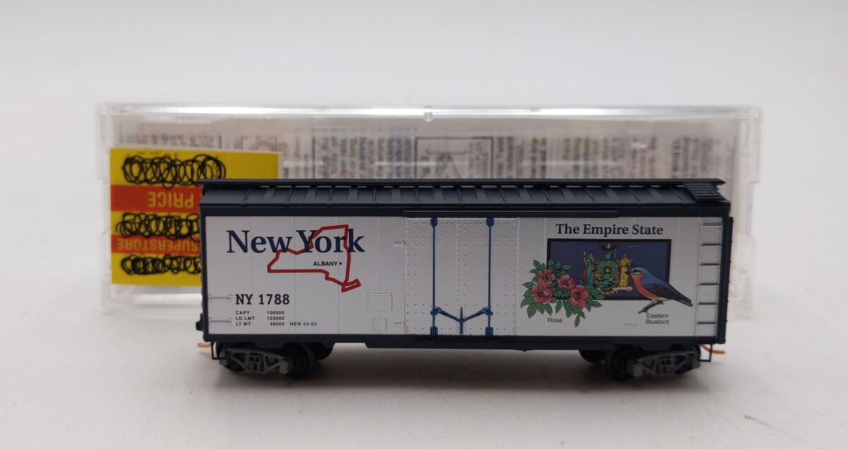 Micro-Trains 02100340 N New York State Car 40' Standard Plug Door Boxcar #1788 NIB