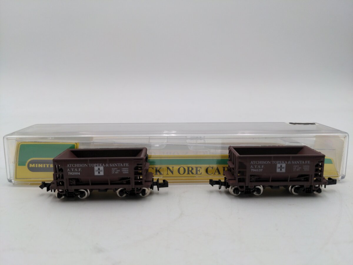 Trix 2871 A.T.S.F N Scale 2 pk - Ore Car LN/Box