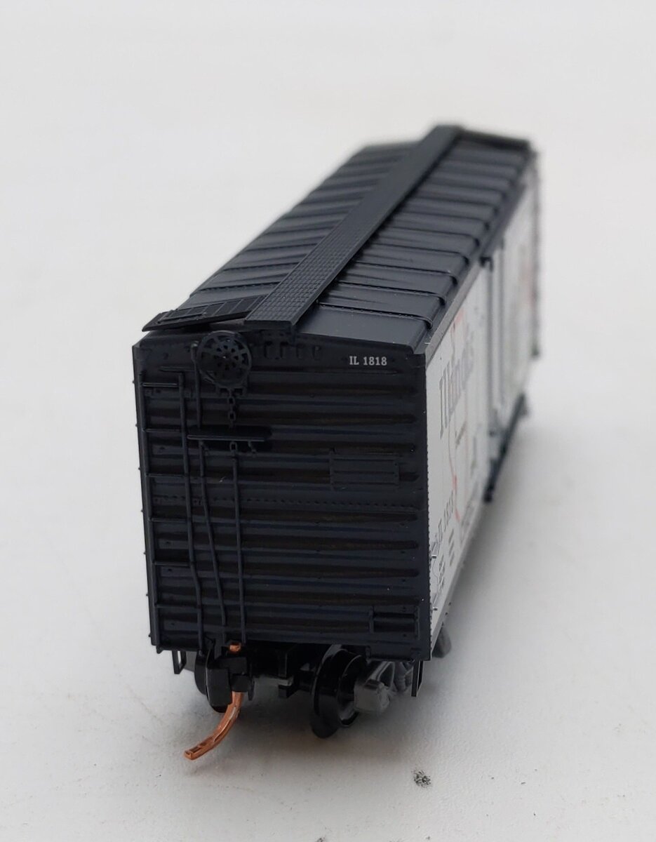 Micro-Trains 02100320 N Scale Illinois State 40' Standard Plug Door Boxcar #1818 NIB
