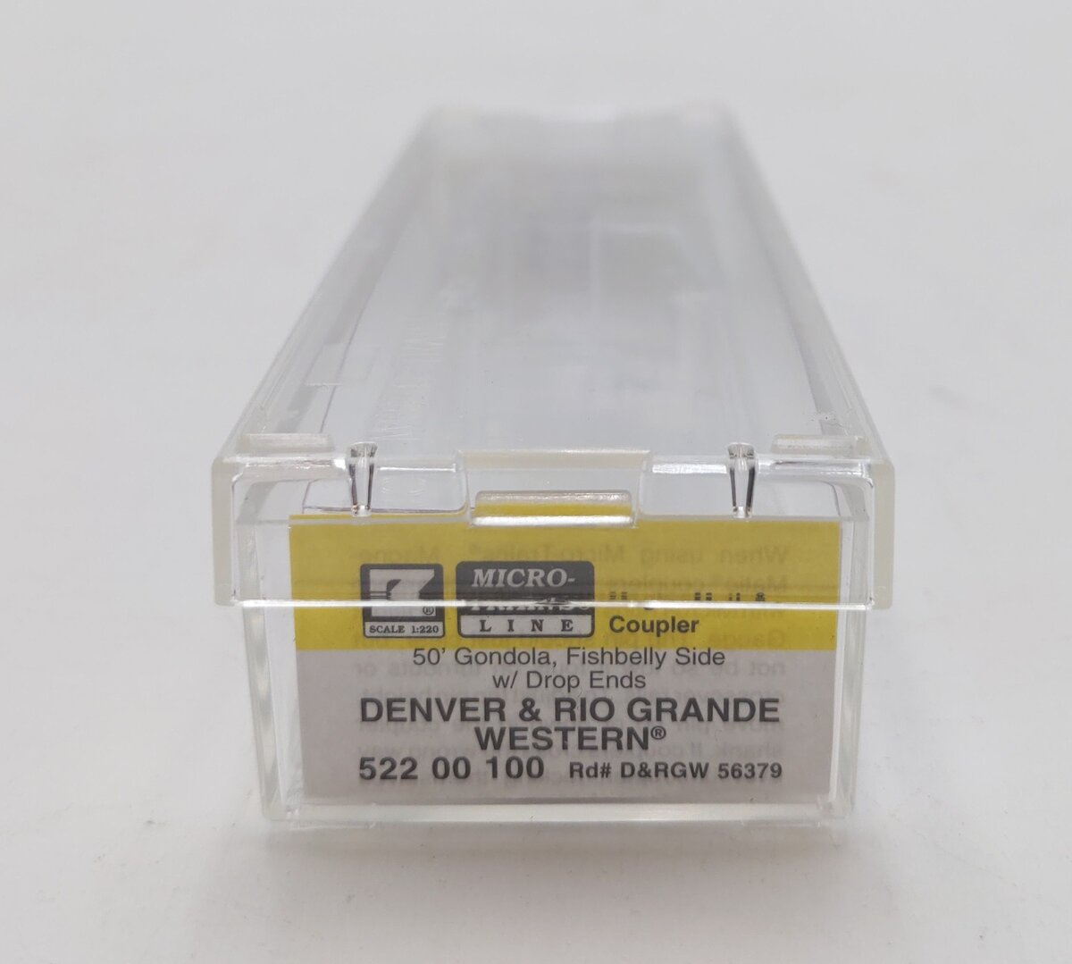 Micro-Trains 52200101 Z D&RGW 50' Gondola w/ Fishbelly Sides & Drop Ends #56379 NIB