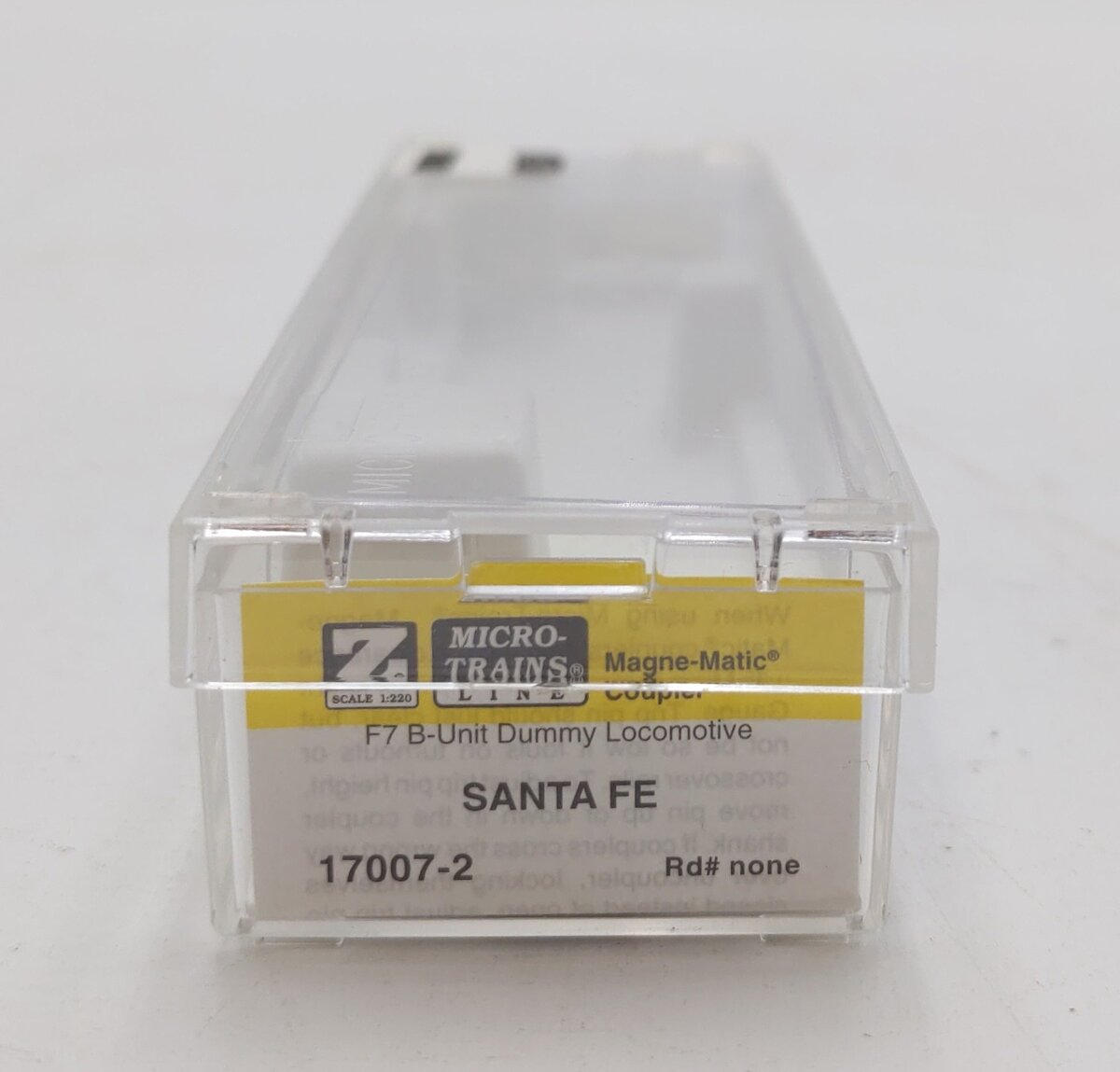 Micro-Trains 17007-2 Z Santa Fe F7-B Dummy Locomotive NIB