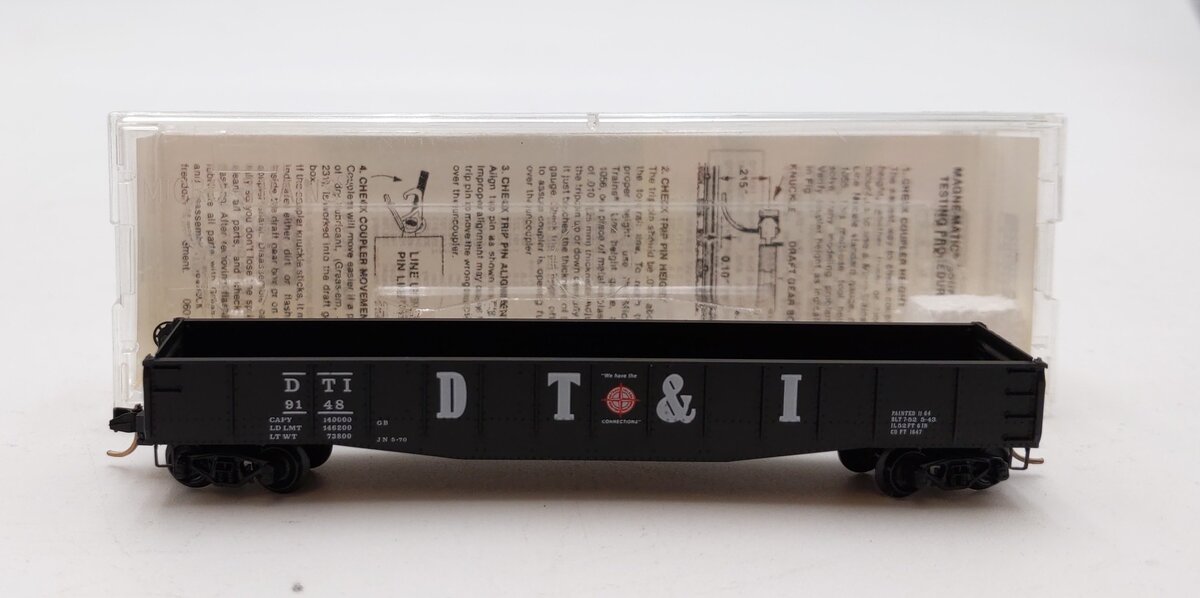 Micro Trains Line 46140 5-' Gondola Fishbelly Side w/ Drop Ends DT&I NIB