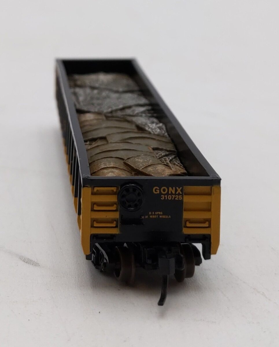 Athearn 11462 N Scale RailGon 50' Mill Gondola w/ Scrap Load #210725 EX/Box
