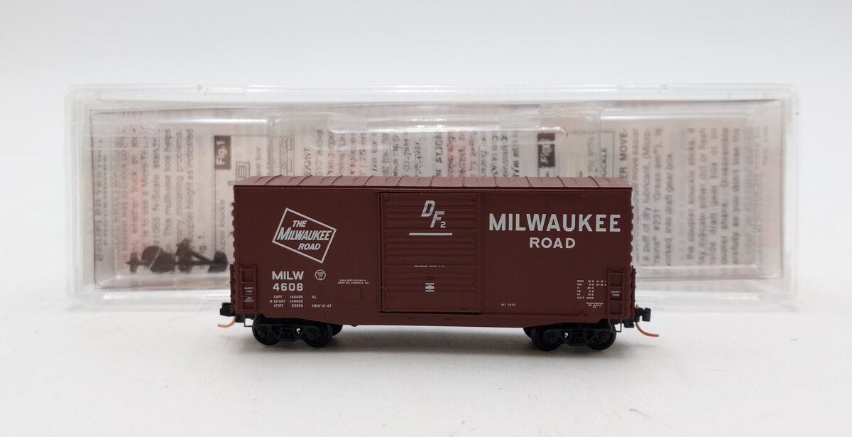 Micro-Trains 10100020 N Milwaukee Road 40' Single Door Hi-Cube Boxcar #4608 NIB