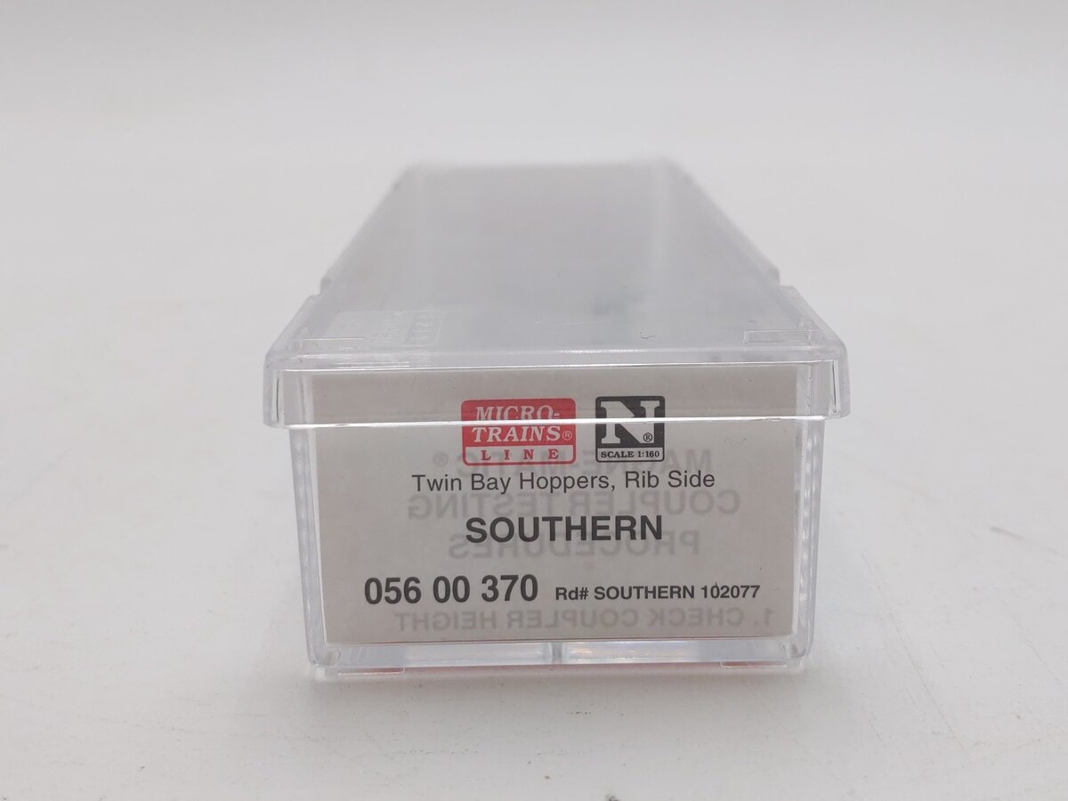 Micro-Trains 05600370 N Southern 33' Rib Side Twin Bay Hopper #102077 NIB